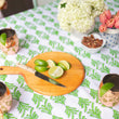 Palmetto Table Throw | Green