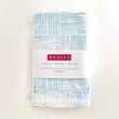 Striped Table Throw | Uniform Blue