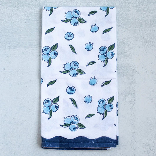 Mended Tea Towel | Blueberry