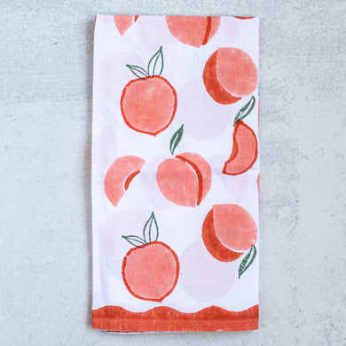 Mended Tea Towel | Peach