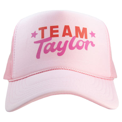 Team Taylor Trucker Hat | Pink