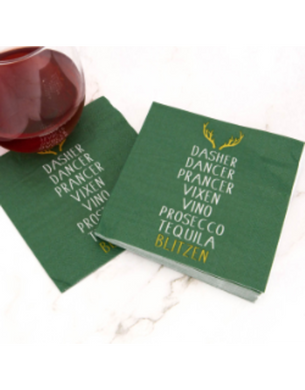 Blitzen Cocktail Napkins
