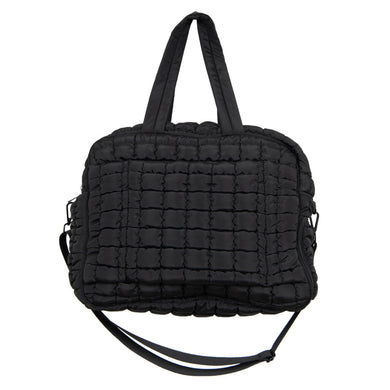 Quilted Weekender Bag | Black