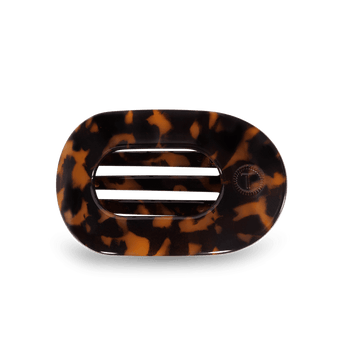 Medium Flat Round Clip | Tortoise