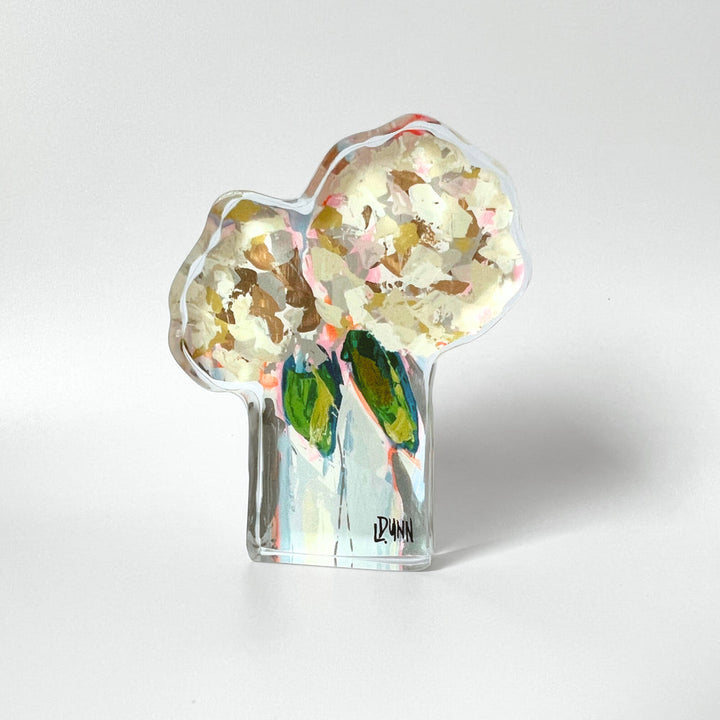 Two Hydrangea Blooms Block | Large