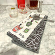 Double Sided Tea Towel • Spooky Cocktails