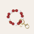 Beaded Keyring | Garnet