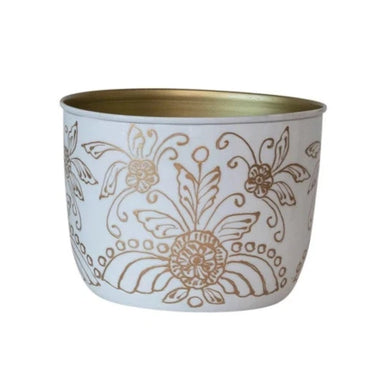 Floral Enamel Planter | Large