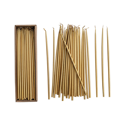 Thin Taper Candle • Gold