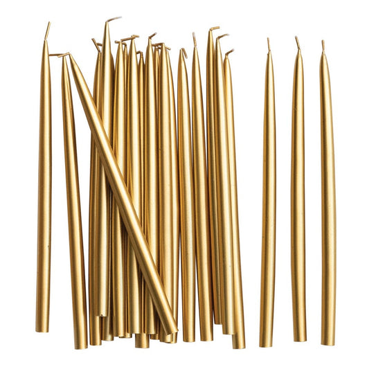 Thin Taper Candle • Gold