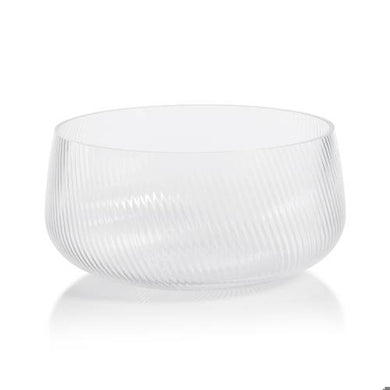 Connaught Rippled Glass Bowl | 10.75