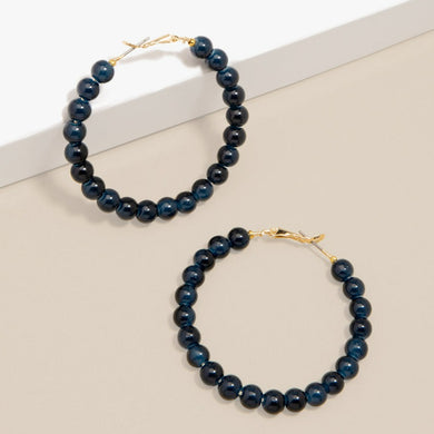 Layla Hoops | Navy