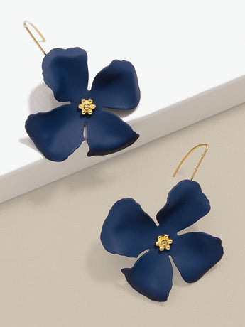 Blair Threader Earrings | Navy