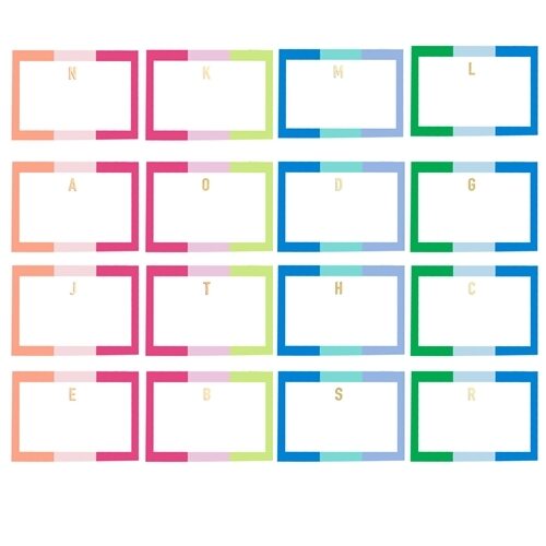 Initial Notecards | O