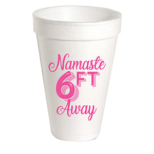 Namaste 6' Away Styrofoam Cups | Set of 10