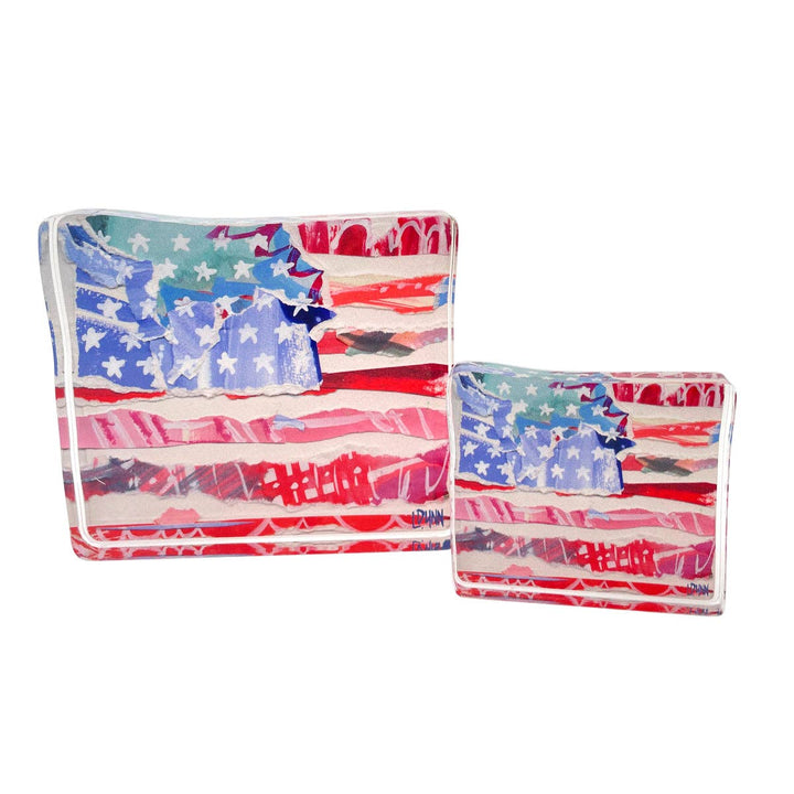 Stars + Stripes Acrylic Block | Bitty