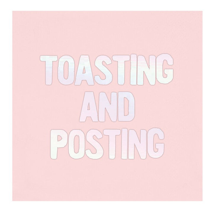 Toasting and Posting Cocktail Napkins
