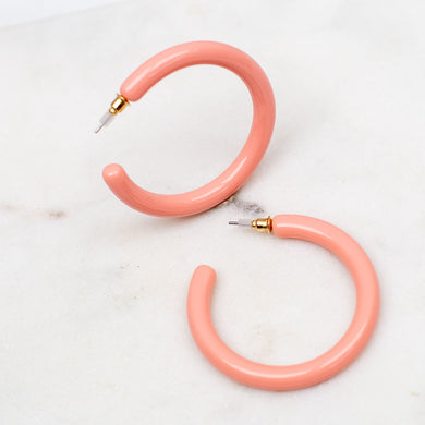 Grace Hoops | Light Pink