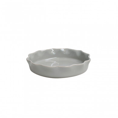 Ruffled Pie Dish | Grey