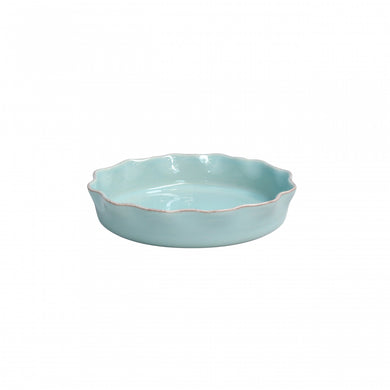 Ruffled Pie Dish | Blue