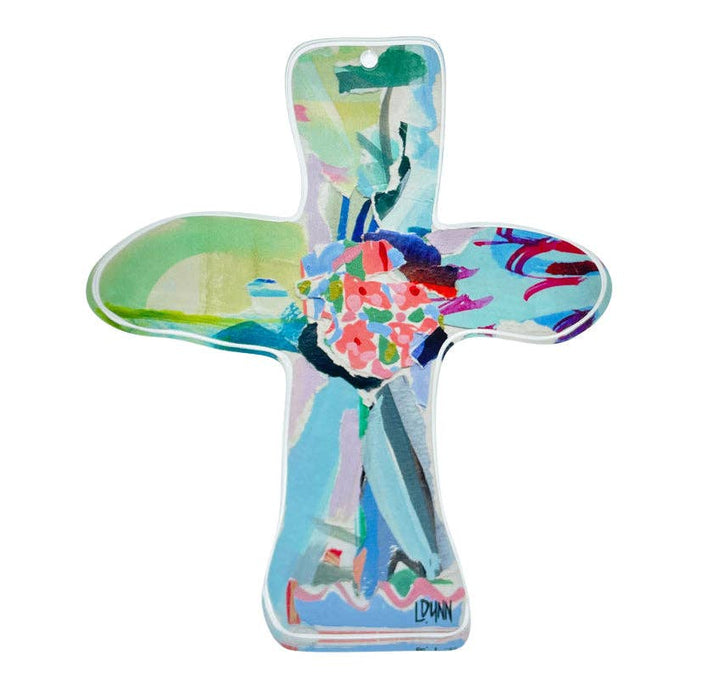 Everlasting Love Acrylic Cross | Blue