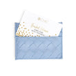 Basket Weave Card Case | White