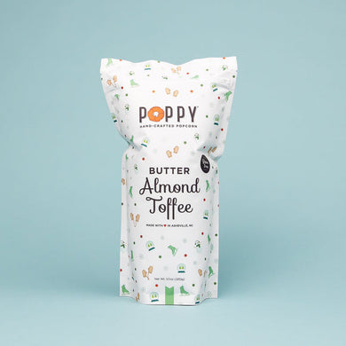 Poppy Holiday Popcorn | Butter Almond Toffee