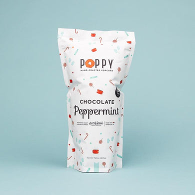 Poppy Holiday Popcorn | Chocolate Peppermint