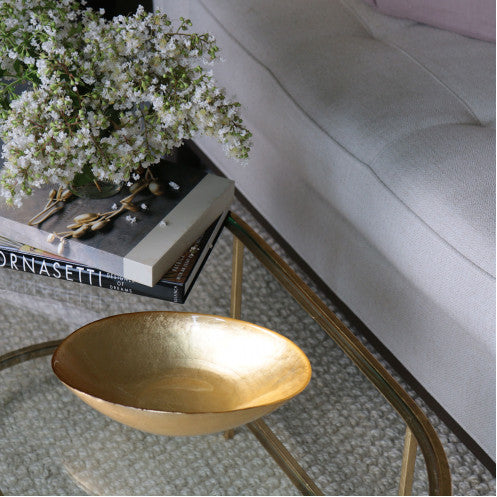 Gold Foil Oval Bowl