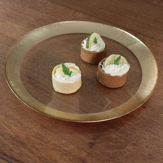 Glass Round Platter