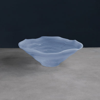 Alabaster Wave Bowl | Blue