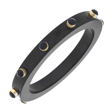 Renee Rhinestone Bangles | Black