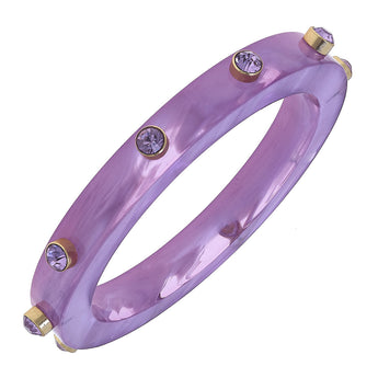 Renee Rhinestone Bangles | Purple