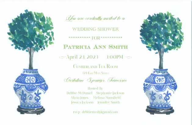 Topiary Invitation