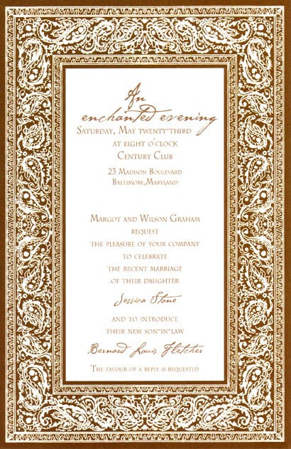 Bandana Brown Invitation