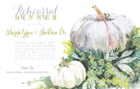 Shadow Pumpkin Invitation
