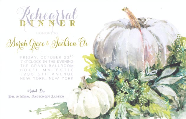 Shadow Pumpkin Invitation