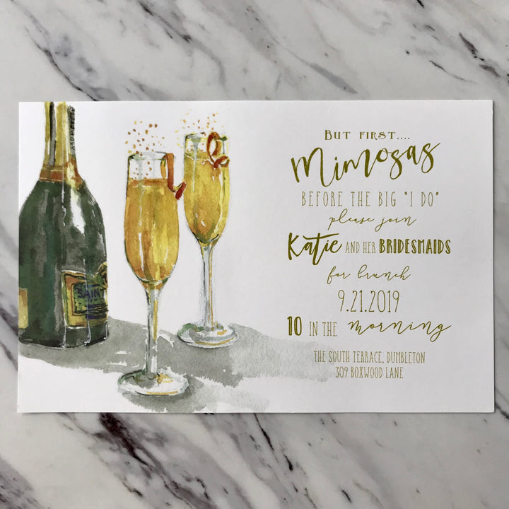 OJ & Bubbly Invitation