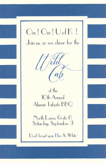 Blue & White Invitation
