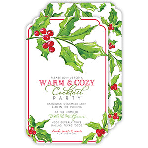 Holly & Berries Invitation