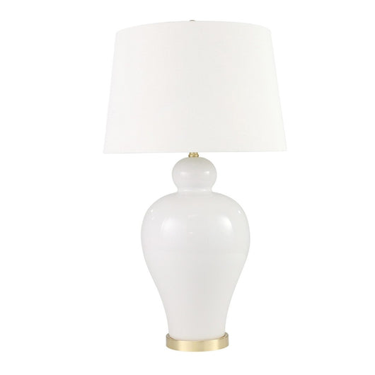 White Urn Table Lamp