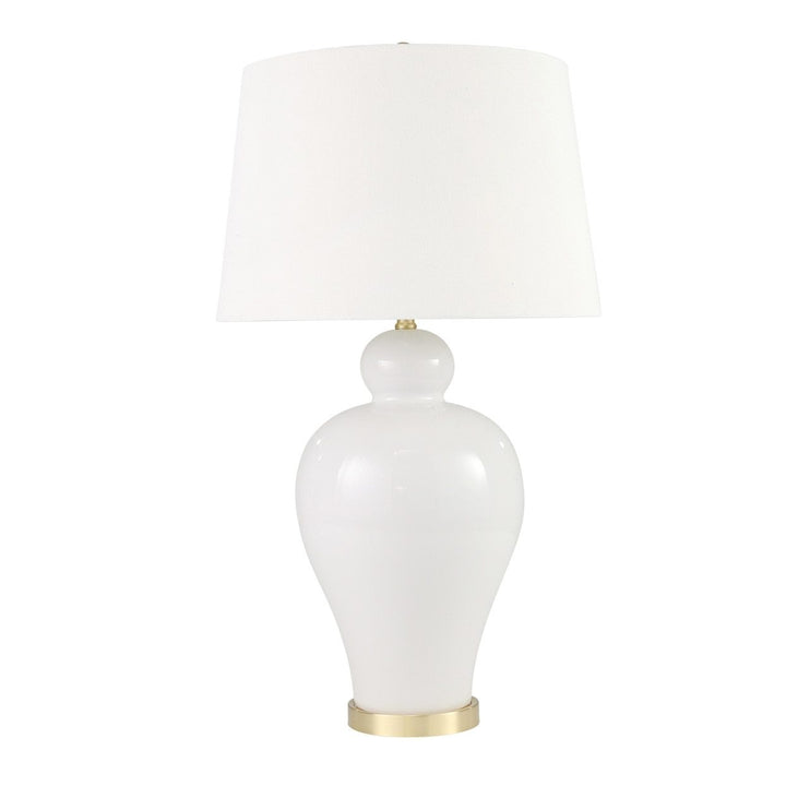 White Urn Table Lamp