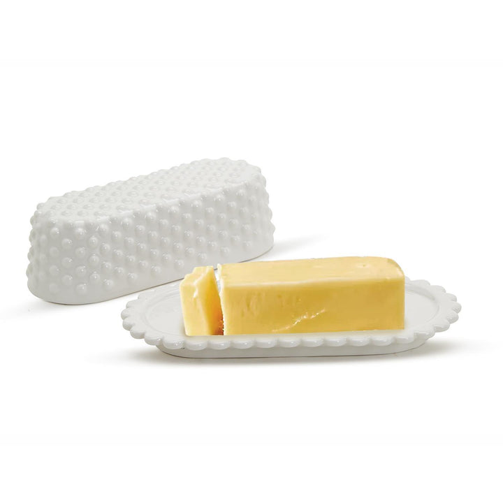 Hob Nail Butter Dish