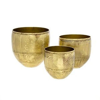 Aged Gold Pots