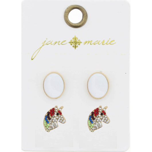 Kids Jeweled Earrings
