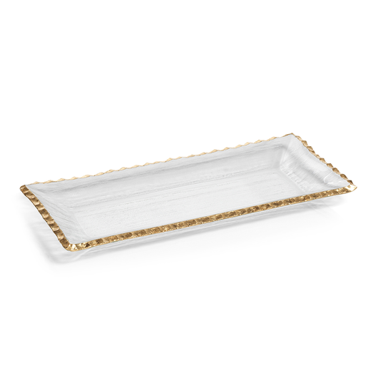 Textured Gold Rim Tray