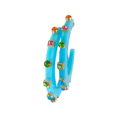 City Girl Hoop | Mint Multicolor