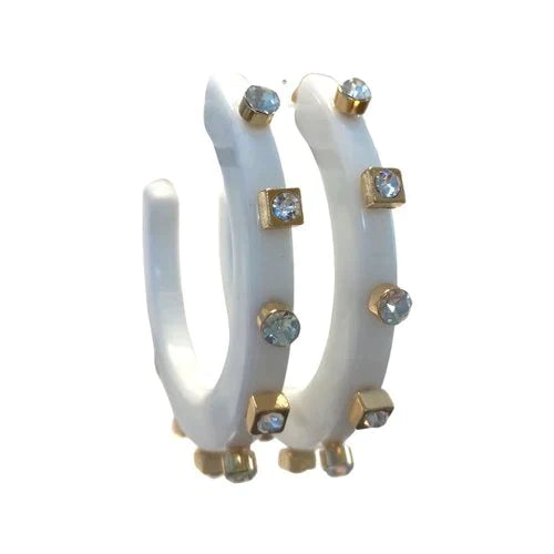 City Girl Hoop | Stark White