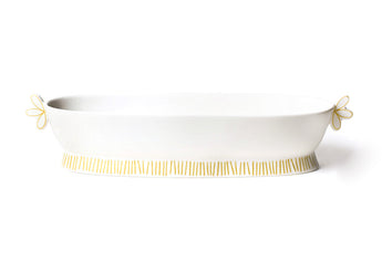 Deco Gold | Scallop Oval Handled Bowl