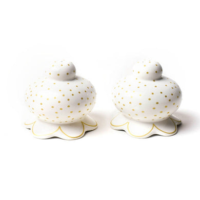 Deco Gold | Scallop Salt & Pepper Shaker Set